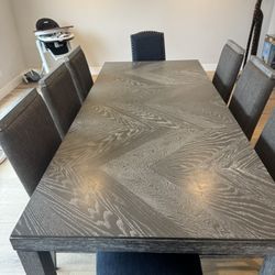 Dining Table And 8 Chairs. CASH ONLY 