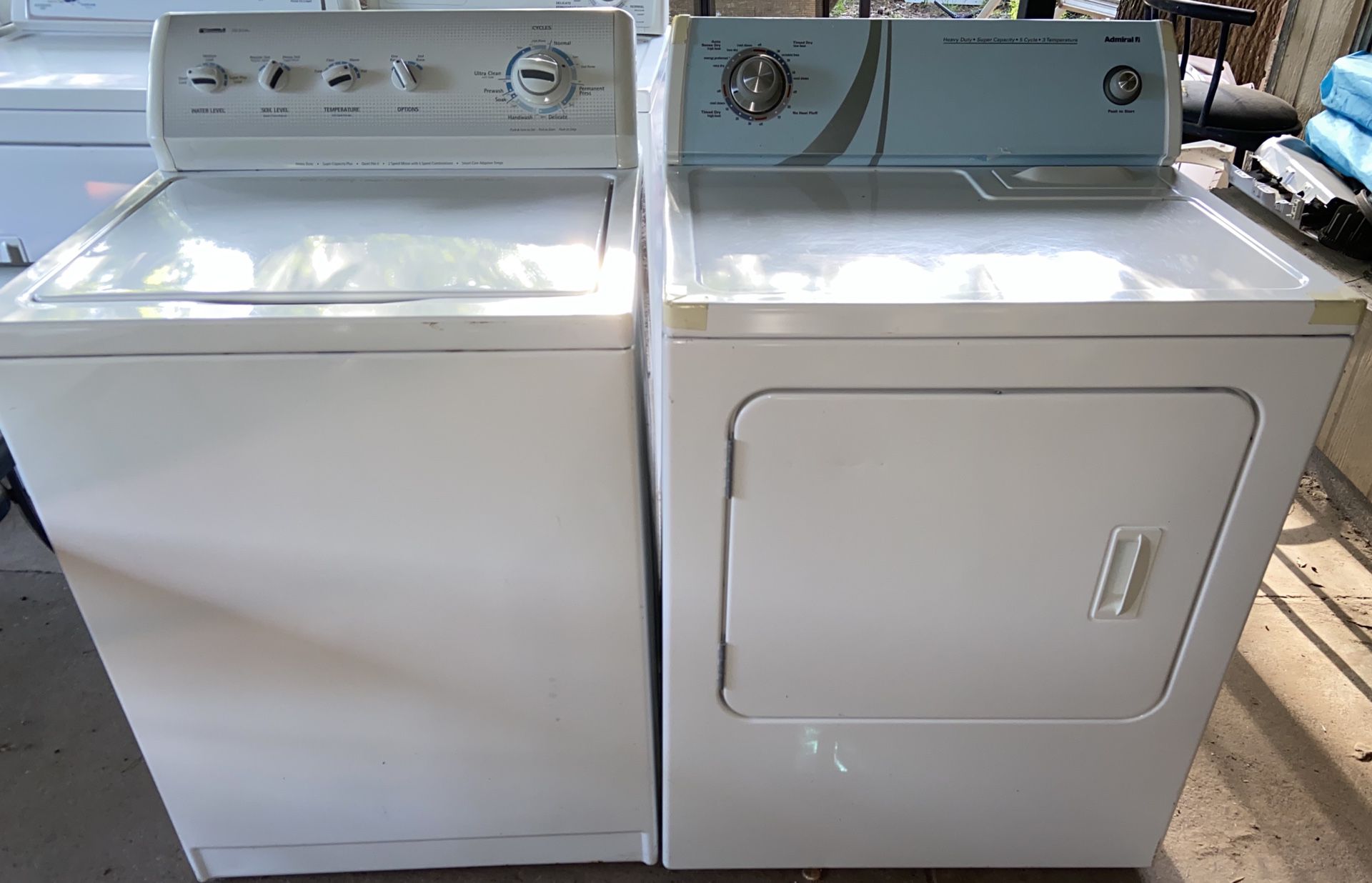 Kenmore Washer and Admiral Dryer