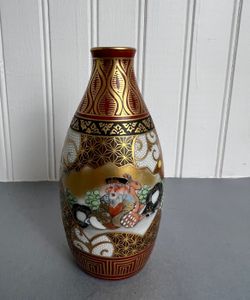 Vintage Japanese Kutani Sake Decanter 5.5”H