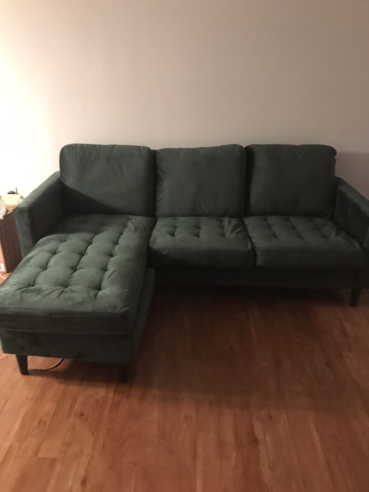 New Forest Green Sectional Couch