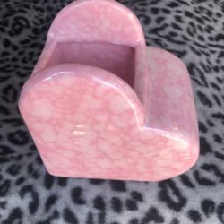 Pink heart Valentines Flower Vase