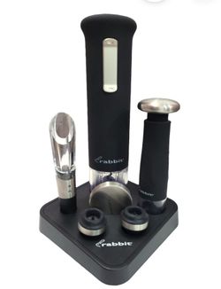 Rabbit 5 Piece Electric Wine Opener Set