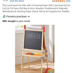 Easel For Kids With 2 Drawing Roll New In Box 65