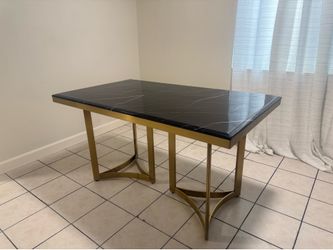 Black and gold  Marble table