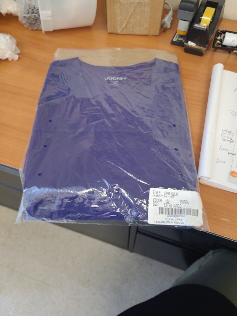 Xl Jockey Scrub Top Purple  2299-122