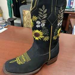 Botas Vaqueras de Piel para mujer