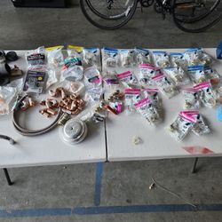 2 Back Flow Devices, SharkBite  Fittings,  Some Copper Fittings,  Prep Sink Faucet