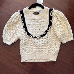 Brand Zara cream and black size medium