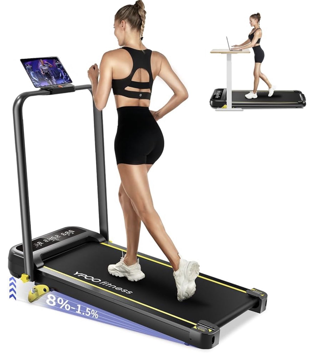 Foldeable Treadmill With Incline