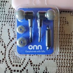 Earphones With Microphone. New Item. Sealed. Firm Price. 