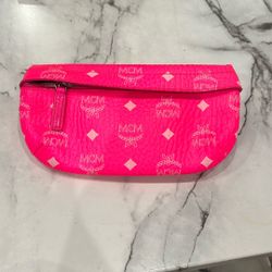 MCM Neon Pink MCM Bum Bag 