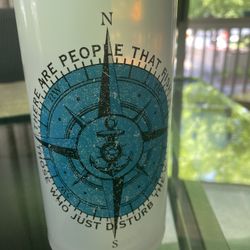 Cleatus  Cups - New - Nautical - W/ Fun Drink Level On Bottom Of Cup