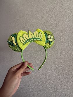 LSHDXD Halloween & Christmas Hairband, Hand-made Headband with Adjustable Mouse Ears, Glitter Sequin