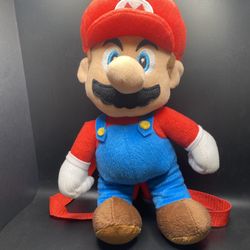 (NEW) Super Mario Nintendo Mario Plush 12" Backpack (PERFECT FOR BIRTHDAY PARTIES)