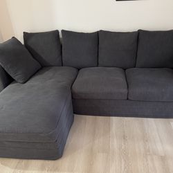 Grey Couch/Sofa 88” x 65”