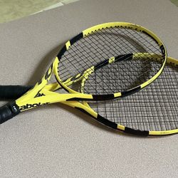 2 Babolat Pure Aero Tennis Rackets