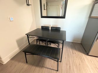 Amazon Wood Table with Bench