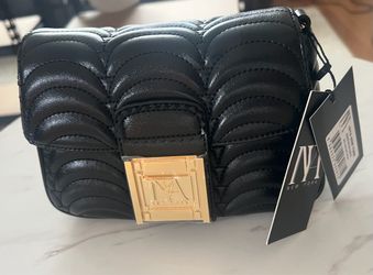 Brand New! INYA New York Quilted Shoulder Bag • Black Chic