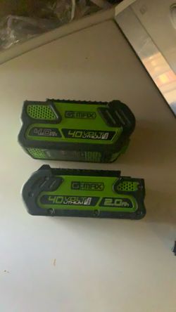 Greenworks 40V 4.0Ah And 2.0Ah Lithium-Ion Battery (Genuine Greenworks Battery / 75+ Compatible Tools