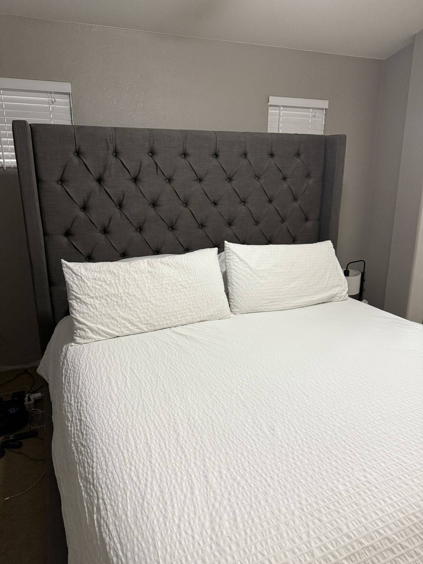 King Upholstered Bed Frame