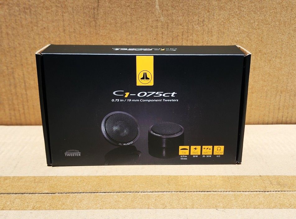 JL Audio Car Speakers Evolution C1 Series 3/4" Aluminum Dome Tweeters 100 Watts C1-075CT 🚨 Payment Options Available 🚨 No Credit Needed 🚨