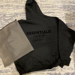 Essentials Hoodie Jet Black