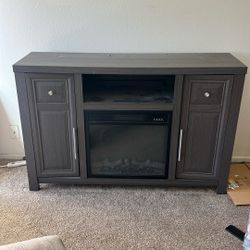 Tv Stand With Working Fire 