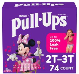 Pull Ups Size 2-3 New  Box 74 Pzas 