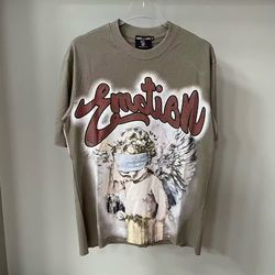 Mixed Emotion Brown Tee Small
