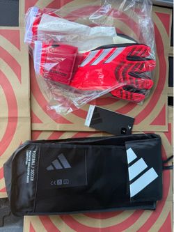 ADIDAS PREDATOR GL COMPETITION GOALKEEPER LUCID RED BLACK JH3821 MEN’S SIZE 7 New With Tags