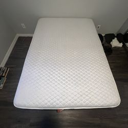 Full Bed With Metal Base Frame & Box Spring