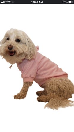 NEW Pet Life French Terry Pink Hoodie** Retails For $35An Absolute steal @ $ 20 !!** 