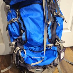 MOUNTAINTOP 80L Internal Frame Backpack for Man & Women Backpacking Hiking Backpack with Rain Cover
