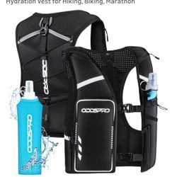 Running Hydration Vest Phone Pocket Running with 500ML Soft Flask XS-S