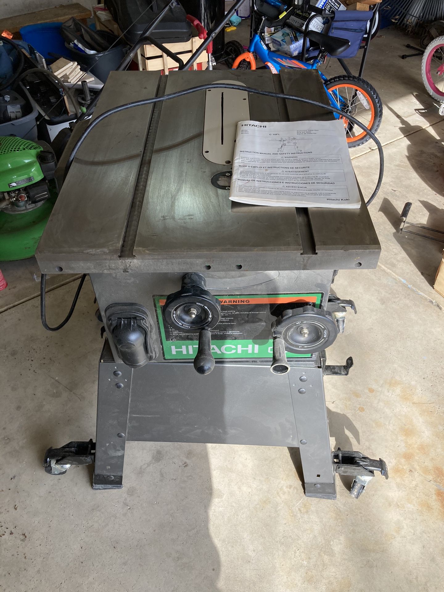 Hitachi C10FL table saw $300 OBO