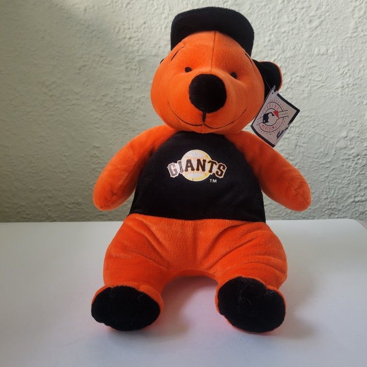San Francisco GIANTS Baseball Mascot Orange Bear 2002 Plush Good Stuff 14" 36cm.