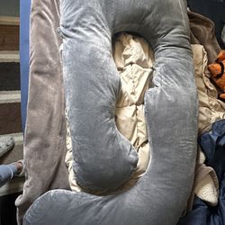 Pregnancy Pillow Gray