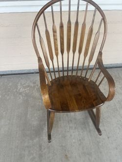 Vintage Wooden Rocking Chair 