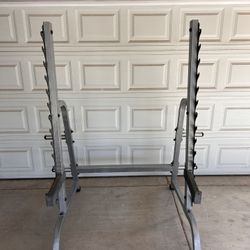 Squat/Bench Rack and Weights