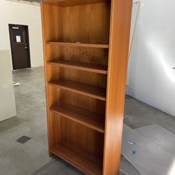 Tall Wooden Bookcase