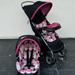 LIKE NEW DISNEY MINNIE MOUSE TRAVEL SYSTEM 