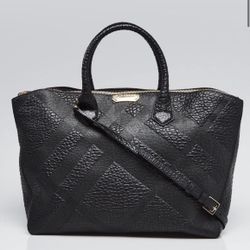 Burberry Black Embossed Tote $1645 Original Price 