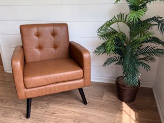Yaheetech Faux Leather Accent Chair