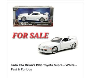 Jada 1:24 Brian's 1985 Toyota Supra - White - Fast & Furious