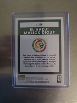Soccer card