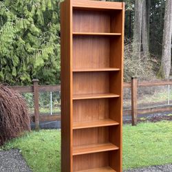 Mid Century Modern Vintage Danish  Bookcase 1980s