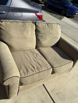 Sofa, Loveseat, Side Table And Lamp Set