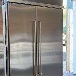Kitchen Aid 48”Wide Stainless Steel Side By Side Refrigerator 