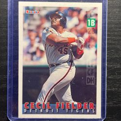 1995 Topps Bazooka Cecil Fielder Baseball Card #12