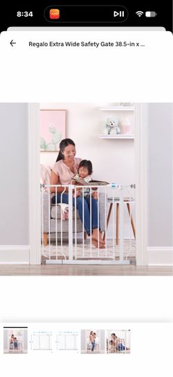 Extra wide safety gate